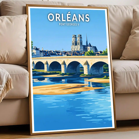 Affiche - Orléans - Pont Georges V