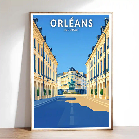 Affiche - Orléans - Rue Royale