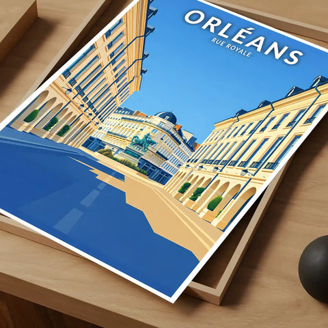 Affiche - Orléans - Rue Royale