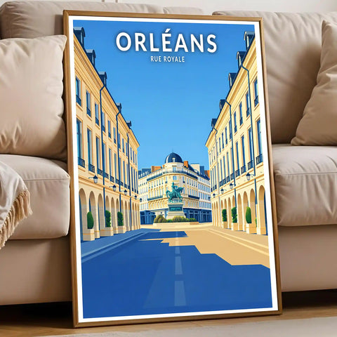 Affiche - Orléans - Rue Royale