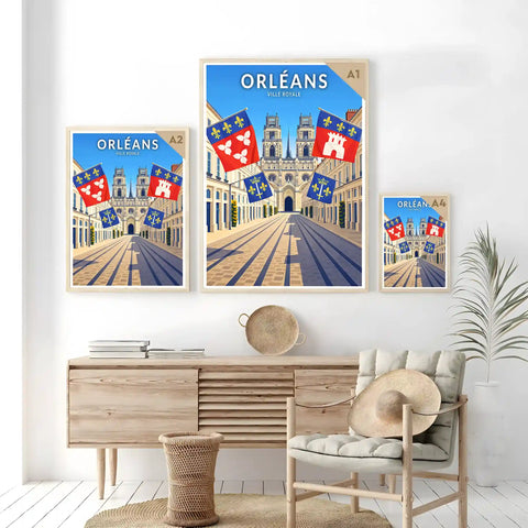 Affiche - Orléans - Ville Royale