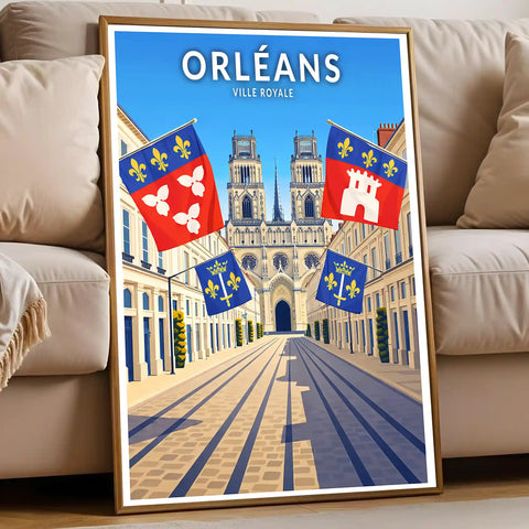 Affiche - Orléans - Ville Royale