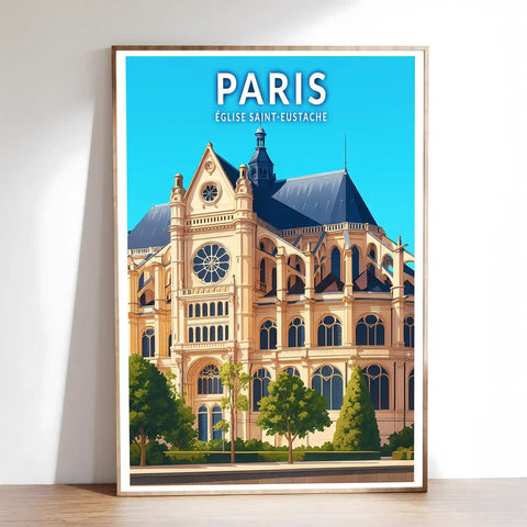 Affiche - Paris - Église Saint-Eustache