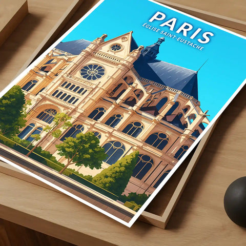 Affiche - Paris - Église Saint-Eustache