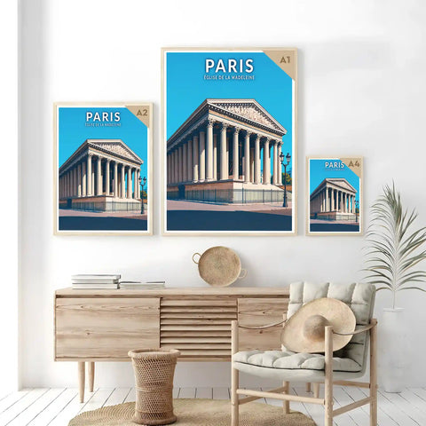 Affiche - Paris - Église de la Madeleine