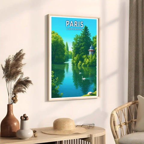 Affiche - Paris - Le Bois de Boulogne