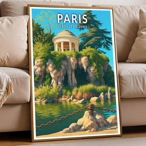 Affiche - Paris - Le Bois de Vincennes