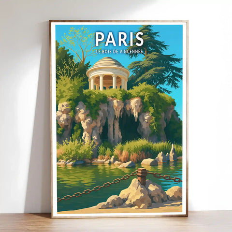 Affiche - Paris - Le Bois de Vincennes