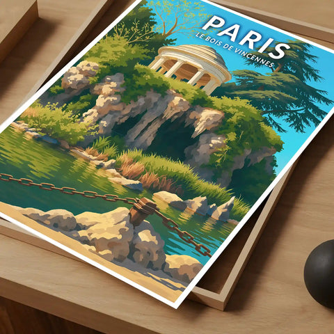 Affiche - Paris - Le Bois de Vincennes