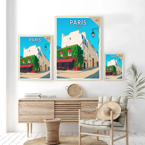 Affiche - Paris - Le Marais