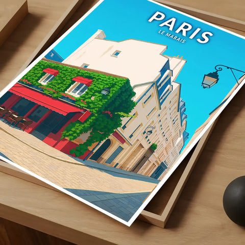 Affiche - Paris - Le Marais