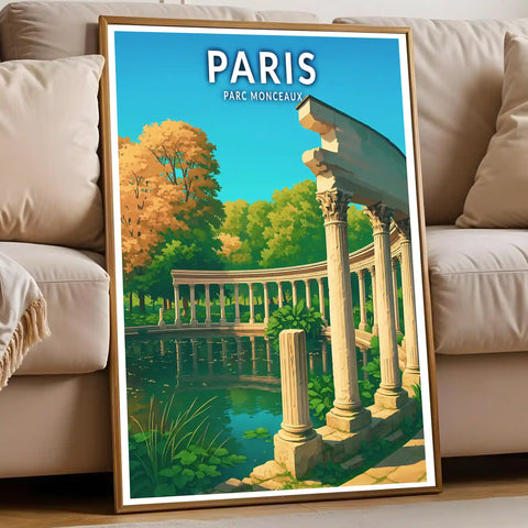 Affiche - Paris - Parc Monceaux