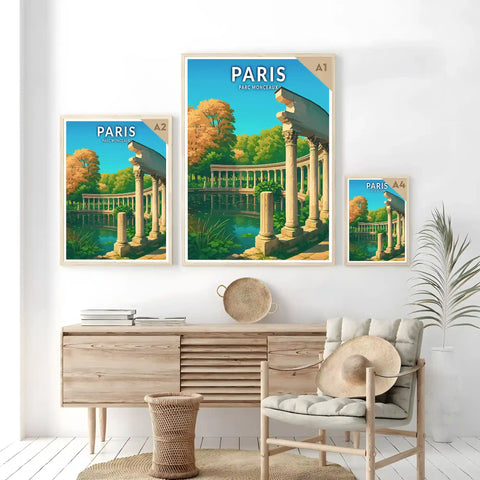 Affiche - Paris - Parc Monceaux