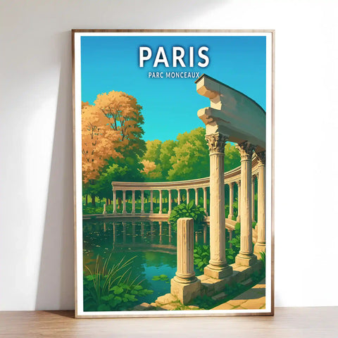 Affiche - Paris - Parc Monceaux