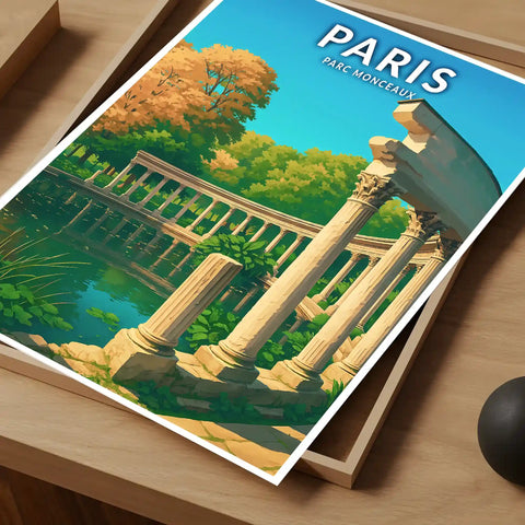 Affiche - Paris - Parc Monceaux