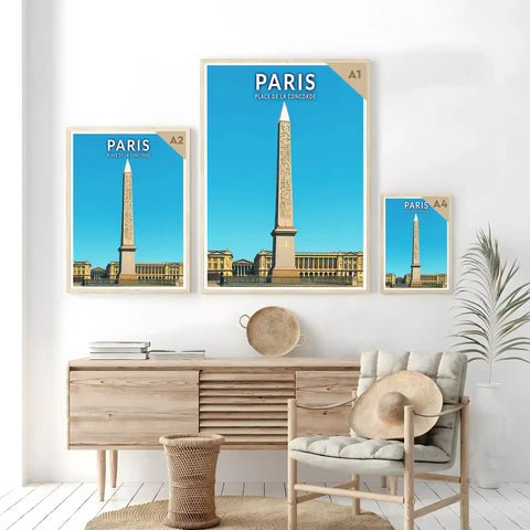 Affiche - Paris - Place de la Concorde