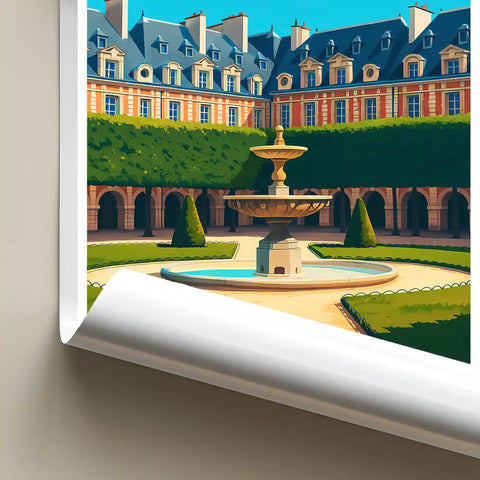 Affiche - Paris - Place des Vosges