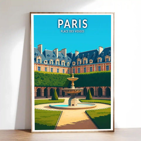 Affiche - Paris - Place des Vosges