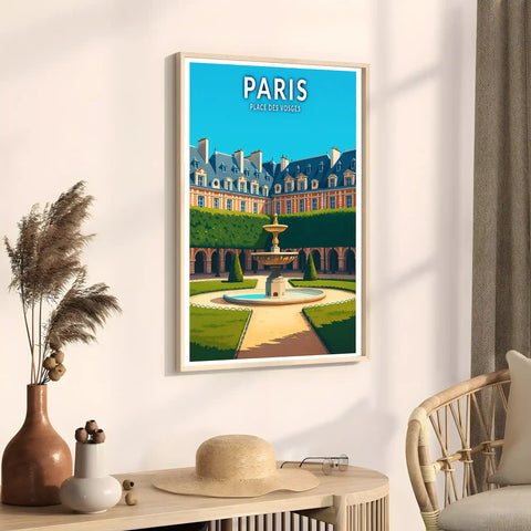 Affiche - Paris - Place des Vosges