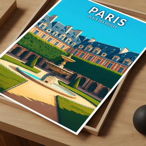 Affiche - Paris - Place des Vosges