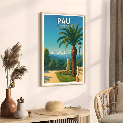 Affiche - Pau - Boulevard des Pyrénées