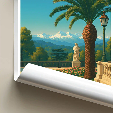 Affiche - Pau - Boulevard des Pyrénées