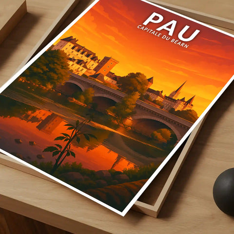 Affiche - Pau - Capitale du Béarn