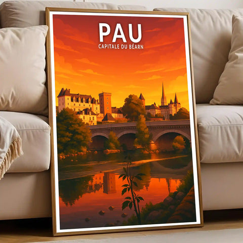 Affiche - Pau - Capitale du Béarn