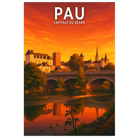 Affiche - Pau - Capitale du Béarn