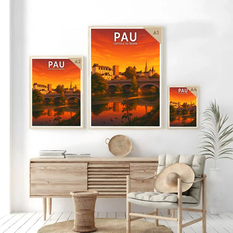Affiche - Pau - Capitale du Béarn