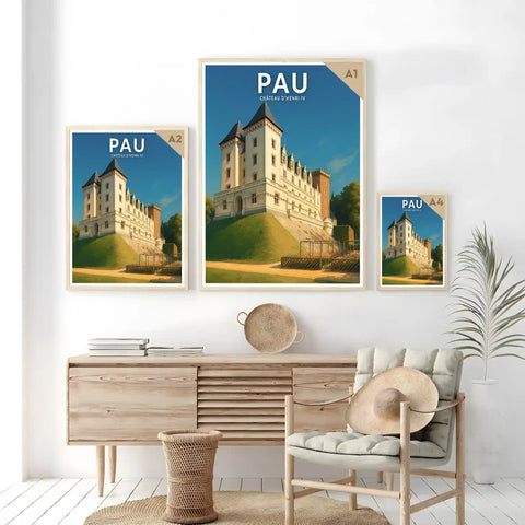 Affiche - Pau - Château d'Henri IV