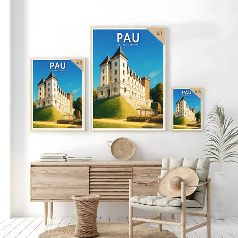 Affiche - Pau - Château d'Henri IV