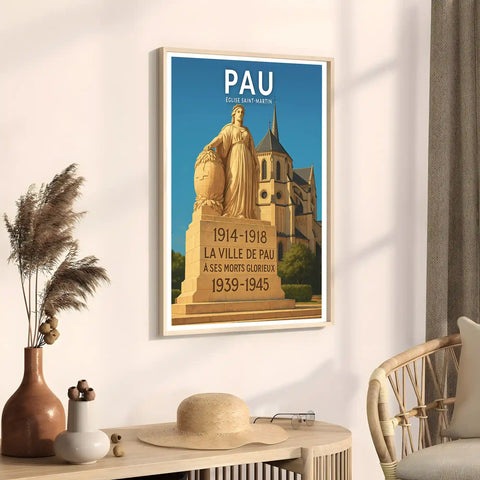 Affiche - Pau - Église Saint-Martin