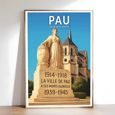 Affiche - Pau - Église Saint-Martin
