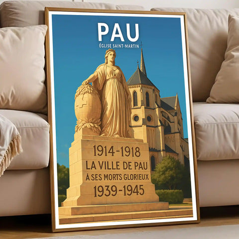 Affiche - Pau - Église Saint-Martin