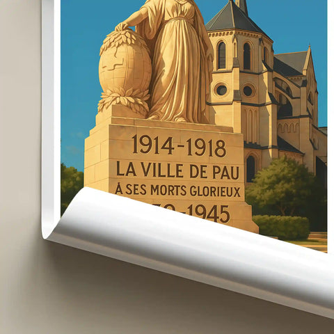 Affiche - Pau - Église Saint-Martin