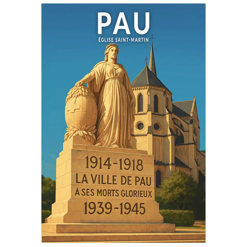 Affiche - Pau - Église Saint-Martin