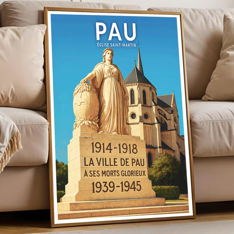 Affiche - Pau - Église Saint-Martin