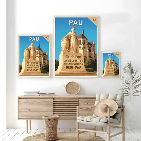 Affiche - Pau - Église Saint-Martin