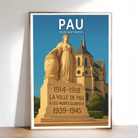Affiche - Pau - Église Saint-Martin