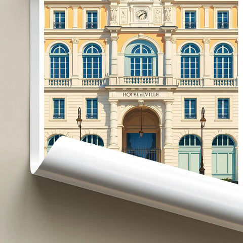 Affiche - Pau - Hôtel de Ville