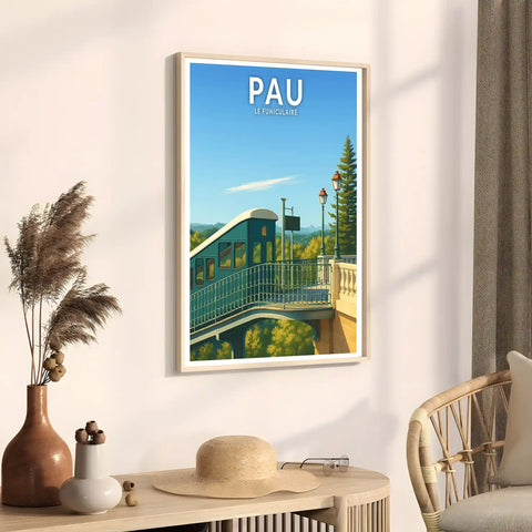 Affiche - Pau - Le Funiculaire