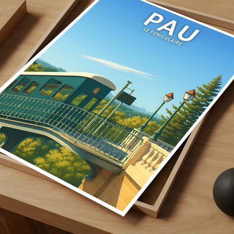 Affiche - Pau - Le Funiculaire