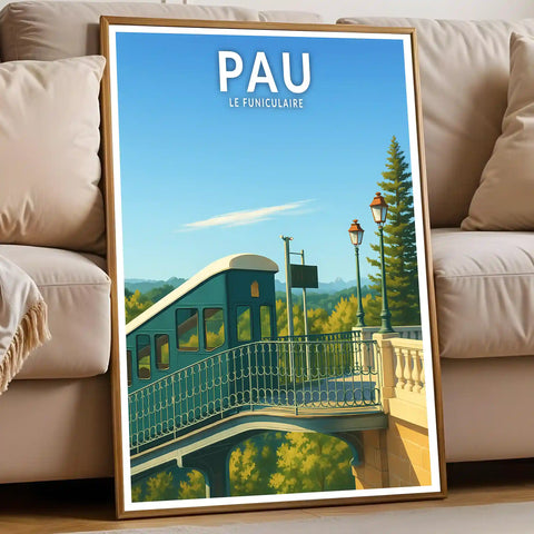 Affiche - Pau - Le Funiculaire