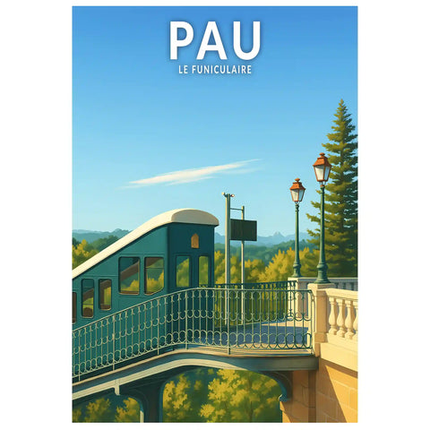 Affiche - Pau - Le Funiculaire