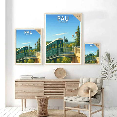 Affiche - Pau - Le Funiculaire