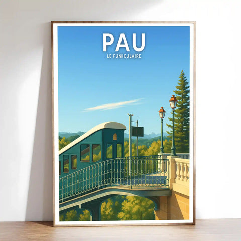 Affiche - Pau - Le Funiculaire