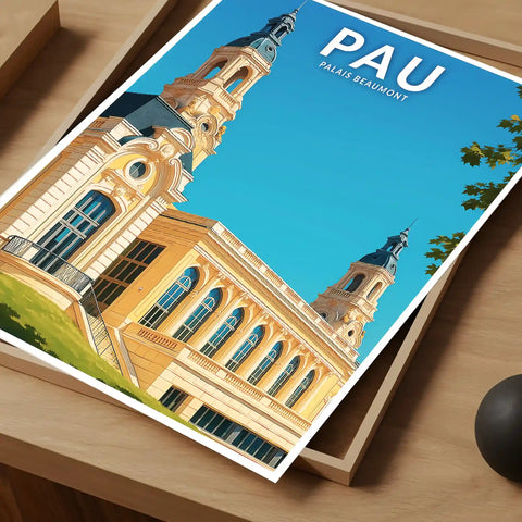 Affiche - Pau - Palais Beaumont