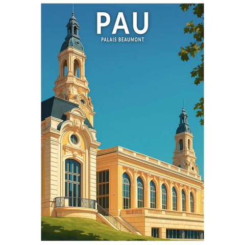 Affiche - Pau - Palais Beaumont