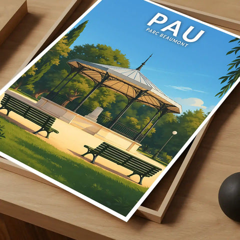 Affiche - Pau - Parc Beaumont